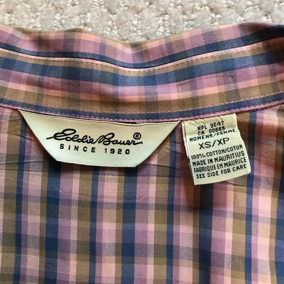 Two Eddie Bauer Plaid Shirts - Picture 14 of 16